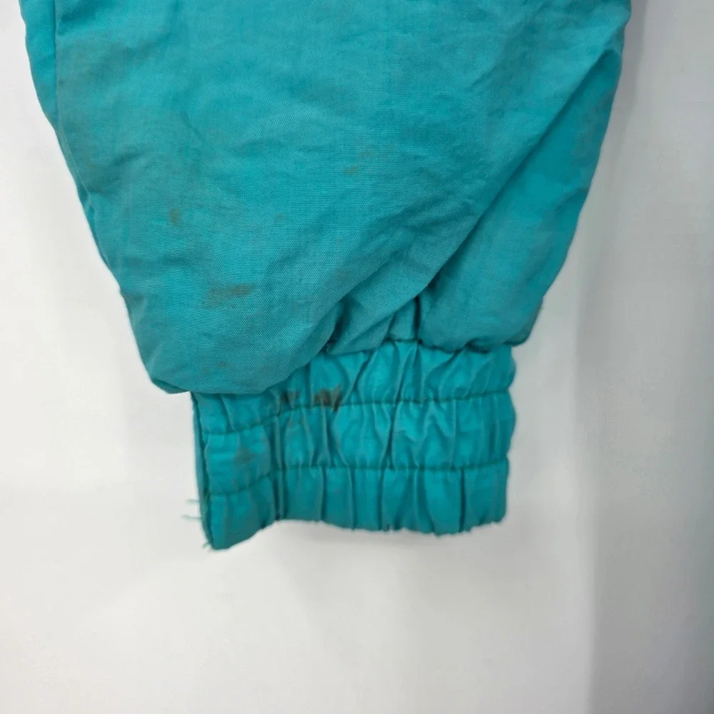 Vintage Club Attivo Ski Suit Teal Purple Pink Colorblock Boys 12 Retro 80s 90s